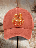 Autumn Pumpkin Bow Baseball Cap Retro Autumn Hat Unique Gifts For Fans - Merchluma