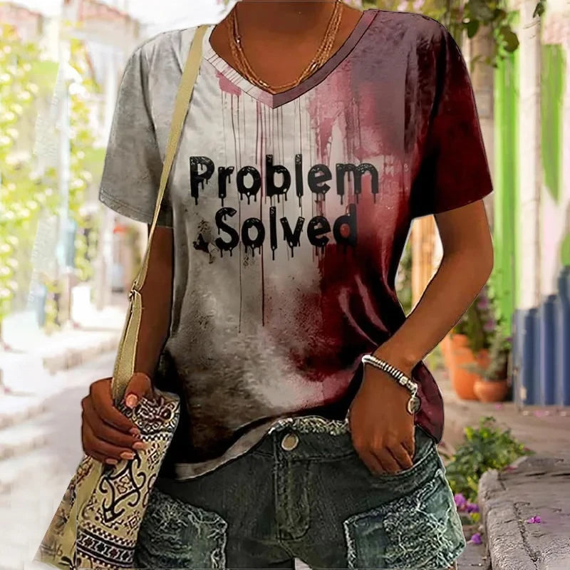 Problems Solved T-Shirt Halloween Apparel Women's Gifts For My Her - Merchluma