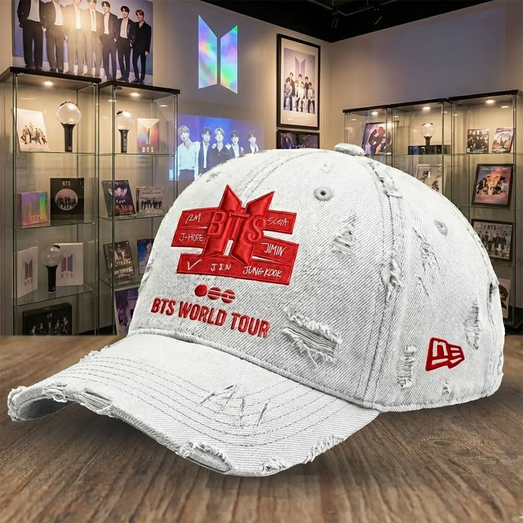 BTS World Tour 2026 Distressed Hat BTS Concert Merch Arirang Cap Best Gifts For Army - Merchluma