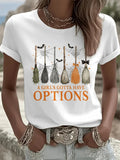 A Girls Gotta Have Options Brooms T-Shirt Halloween Merch Gift For Movie Lovers - Merchluma