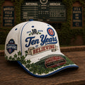Chicago Cubs 2016 World Series 10th Anniversary Hat Chicago Cubs Merch Baseball Fan Gifts - Merchluma
