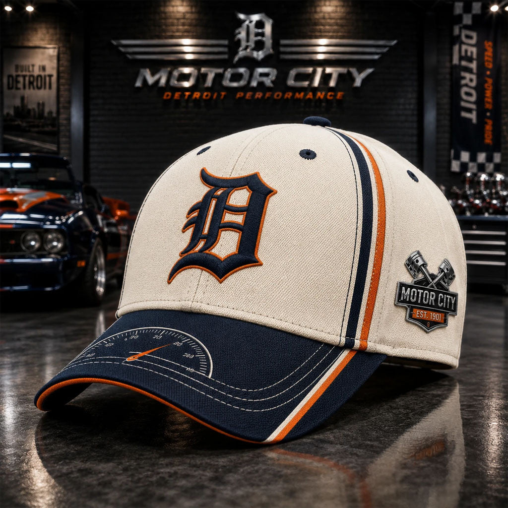 Detroit Motor City Speedometer 1901 Hat Detroit Tigers Merch Gift For Husband - Merchluma