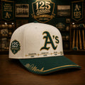 Oakland Athletics 125th Anniversary Timeline Hat Athletics Merch Gifts For Baseball Fans - Merchluma
