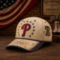 Philadelphia Phillies America 250th Anniversary Baseball Hat Phillies Merch Patriotic Gifts - Merchluma