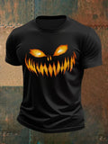 Autumn Pumpkin Devil T-Shirt Halloween Clothing Gift Ideas For Him - Merchluma