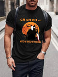 Ch Ch Ch Meow Meow Meow Killer Cat T-Shirt Halloween Merch Awesome Scary Cat Presents - Merchluma