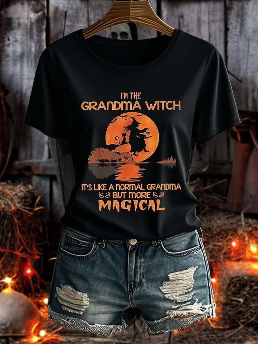 Im The Grandma Witch But More Magical T-Shirt Witch Merch Gift For Fans - Merchluma