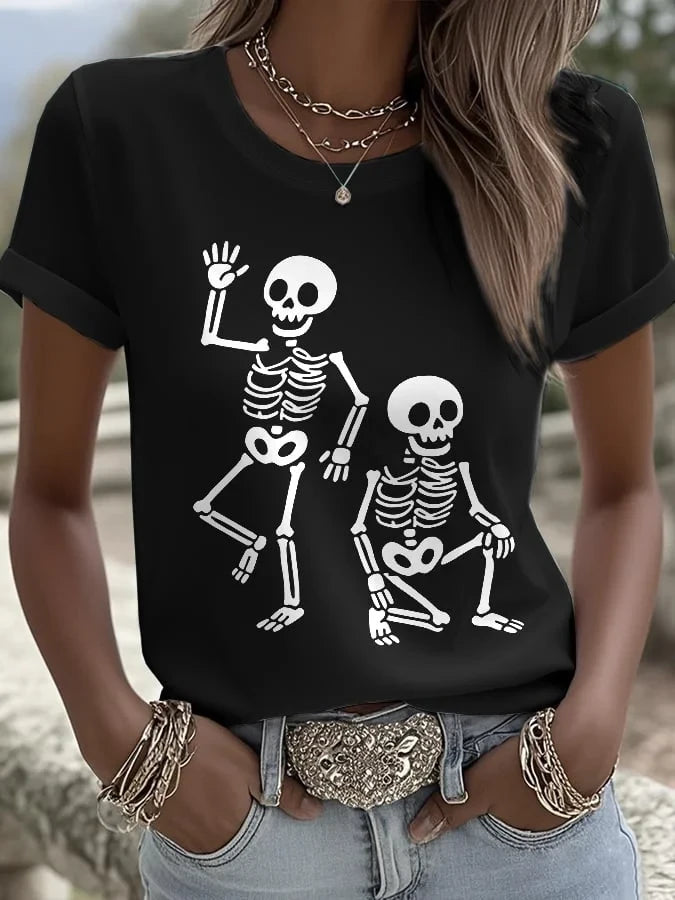 Womens Halloween FDT T-Shirt Target Halloween Clothing Birthday Ideas For Her - Merchluma