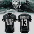 Wage War 2026 Australian Tour Crocodile Football Jersey Shirt Wage War Merch Band Fan Gifts - Merchluma