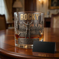 Rocky 50th Anniversary Glass 2026 Go The Distance Glass Rocky Merch Gift For Fathers - Merchluma