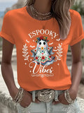 Espooky Cute Skeleton Ghost Halloween T-Shirt Halloween Merch Fun October Holiday Gift - Merchluma