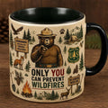 USFS Smokey Bear Only You Can Prevent Wildfires Coffee Mug USFS Merch Gift For Dad - Merchluma