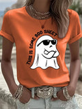 This Is Some Boo Sheet T-Shirt Halloween Graphic Shirts Halloween Gift - Merchluma