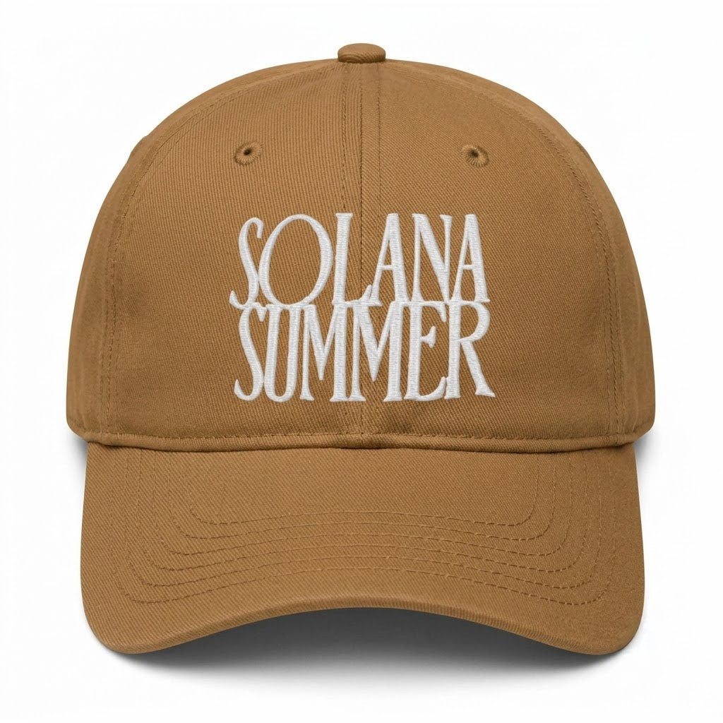 Solana Summer Hat Embroidered Crypto Hat Gifts For Your Boyfriend - Merchluma