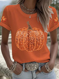 Womens Pumpkin Season T-Shirt Funniest Halloween Shirts Birthday Gift Ideas For Wife - Merchluma