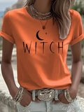 Women's Witch T-Shirt Halloween Inspired Clothing Halloween Gifts Friends - Merchluma