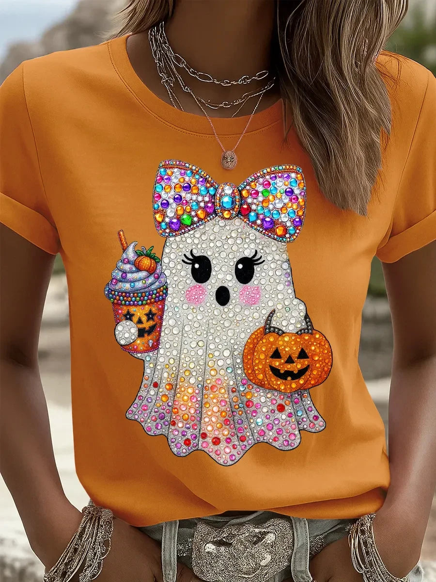 Fun Animal Ghost T-Shirt Horror Themed Shirts Birthday Gifts For Wife - Merchluma
