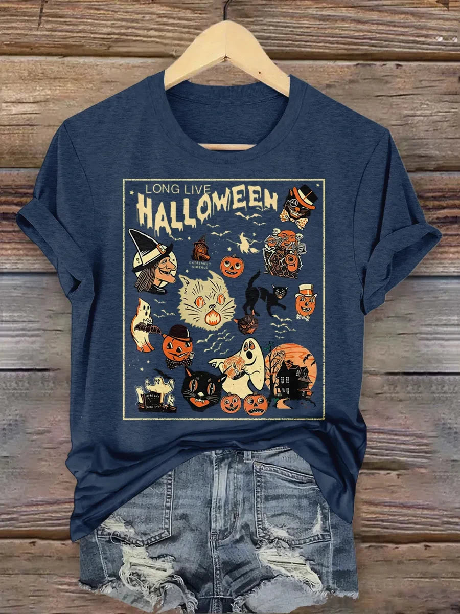Halloween Spooky Pumpkin Witch T-Shirt Halloween Shirt Unique Gift - Merchluma