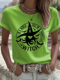 Halloween Witch In A World Full Of Princesses Be A Witch T-Shirt Halloween Tees Present - Merchluma