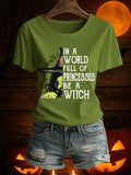 In A World Full Of Princesses Be A Witch T-Shirt Witch Merch Gifts - Merchluma