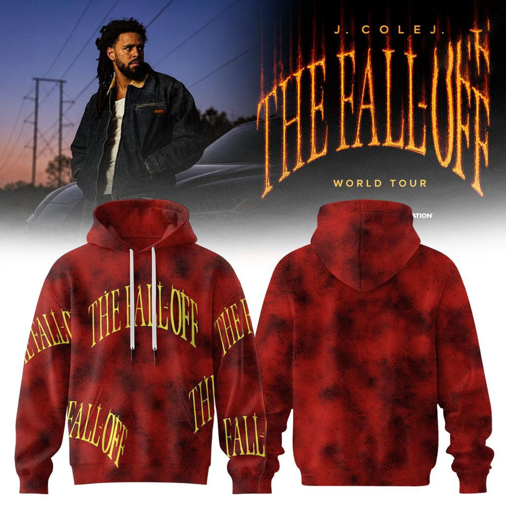 J Cole Merch The Fall-Off World Tour 2026 Hoodie J Cole Concert Merch Gift For Rap Fans - Merchluma