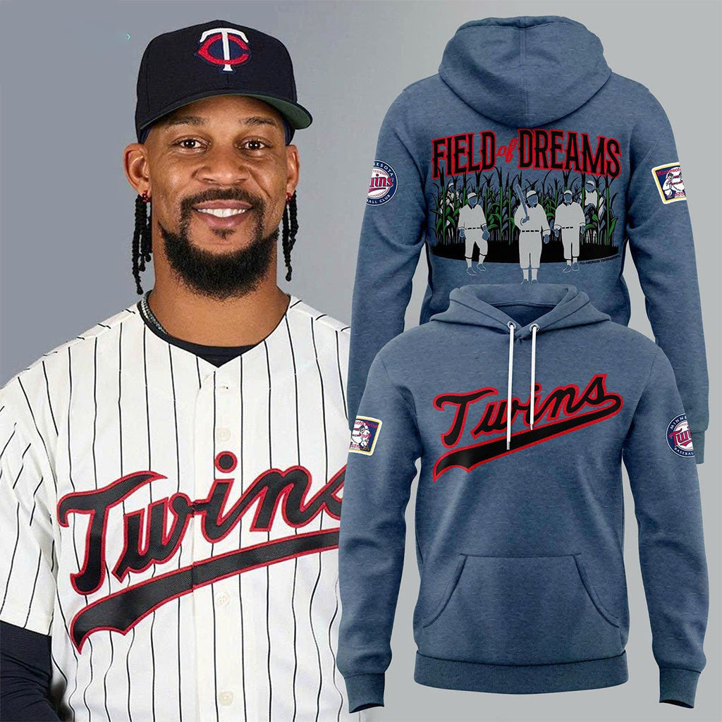 Minnesota Twins 2026 At Field Of Dreams Game Hoodie MN Twins Merch Present For Baseball Fans - Merchluma