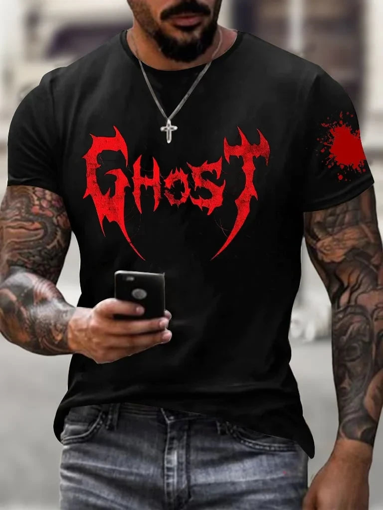 Ghost Metal Rock Band T-Shirt Rockers Merch Top Heavy Metal Presents - Merchluma