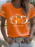 Womens Thanks To God Everything Is Possible T-Shirt Halloween Tees Womens Gift - Merchluma