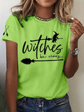 Womens Halloween Witch Be Crazy T-Shirt Halloween Shirt Present Ideas - Merchluma