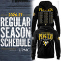 Pittsburgh Penguins 2026 27 Regular Season Schedule Hoodie Black Hockey Fan Gear Best Gifts - Merchluma