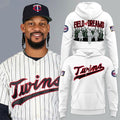 Minnesota Twins 2026 At Field Of Dreams Game White Hoodie Twins Merch Gifts For Baseball Fans - Merchluma
