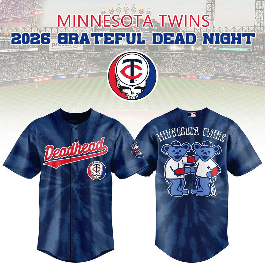 Minnesota Twins 2026 Grateful Dead Night Baseball Jersey MN Twins Merch Gift For Baseball Lover - Merchluma