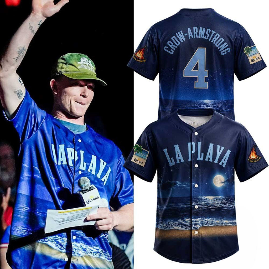 Pete Crow-Armstrong S Corona Beach Connect Series Jersey La Playa Jersey Fan Merch Gifts - Merchluma