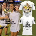 Club America Super Poderosas Triplete White Soccer Champions T-Shirt Club America Merch 2026 - Merchluma