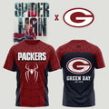 Green Bay Packers X Spider-Man Brand New Day 2026 T-Shirt Packers Merch Present For Brothers - Merchluma