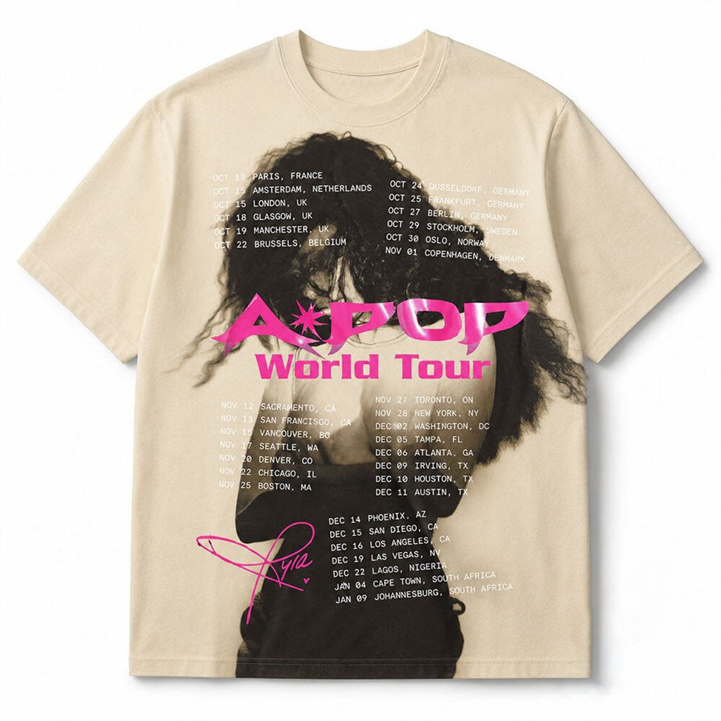 Tyla A Pop World Tour 2026 Shirt Tyla Merch Signature Best Gifts For Music Lovers - Merchluma