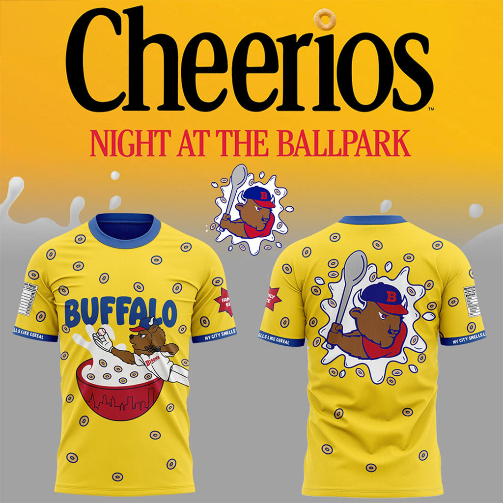 Buffalo Bisons Cheerios Night 2026 T-Shirt Buffalo Bisons Merch Present For Baseball Lovers - Merchluma