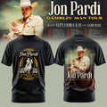 Jon Pardi Gamblin Man Tour 2026 T-Shirt Black Jon Pardi Concert Merch Country Fan Gifts - Merchluma