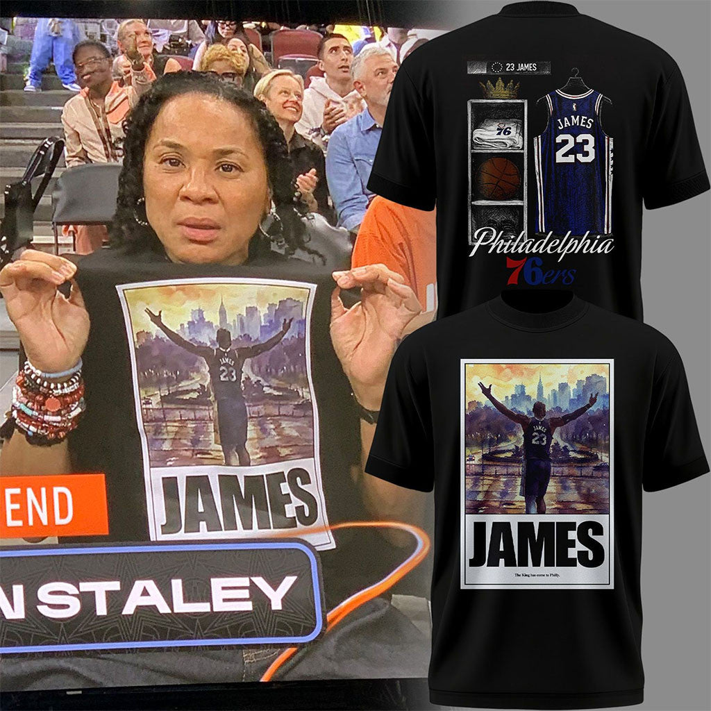 Lebron James The King Has Come To Philly T-Shirt Lebron James Merch Basketball Fan Gifts - Merchluma
