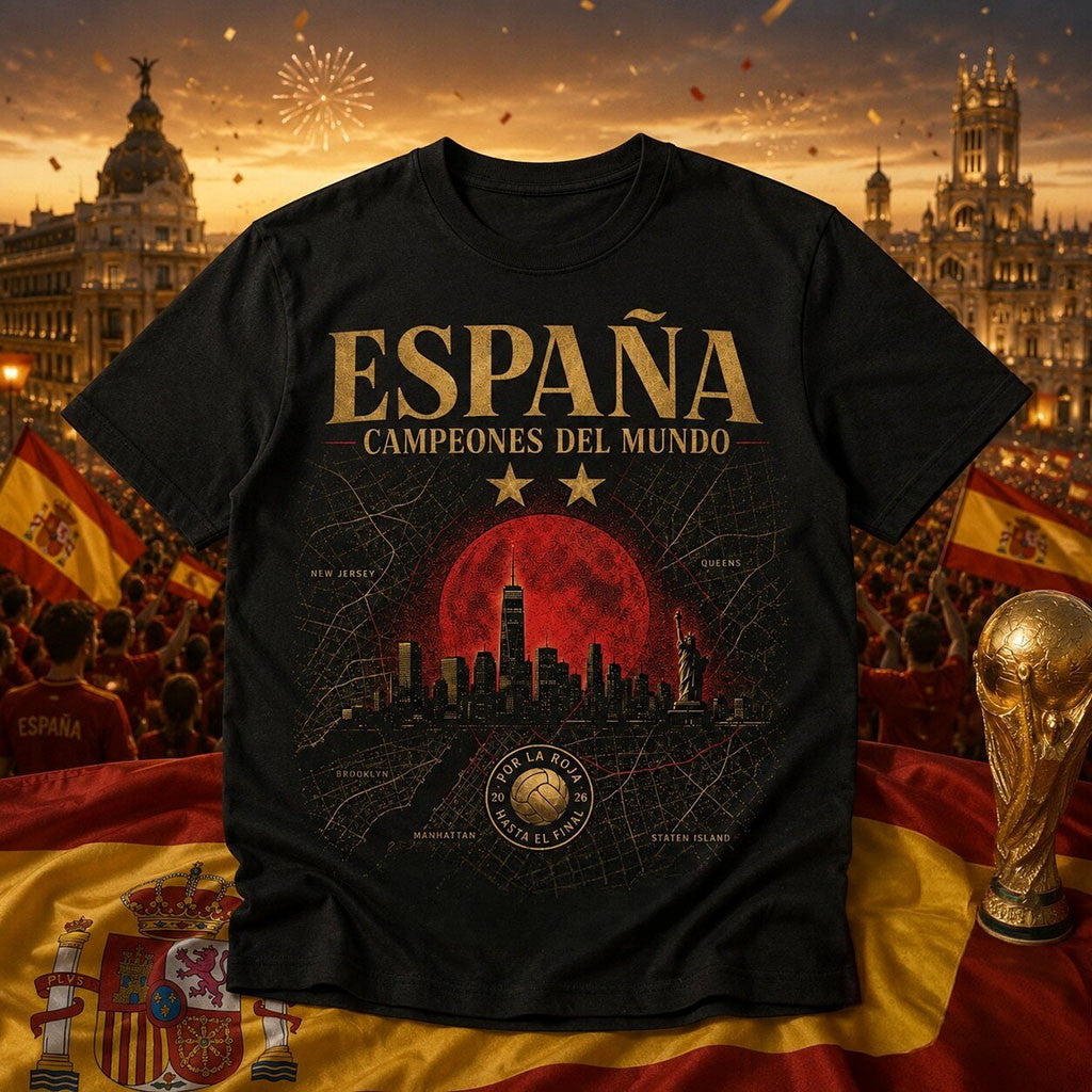 Spain World Cup Champions 2026 Shirt New York Victory Shirt Espana Campeones Del Mundo Merch - Merchluma