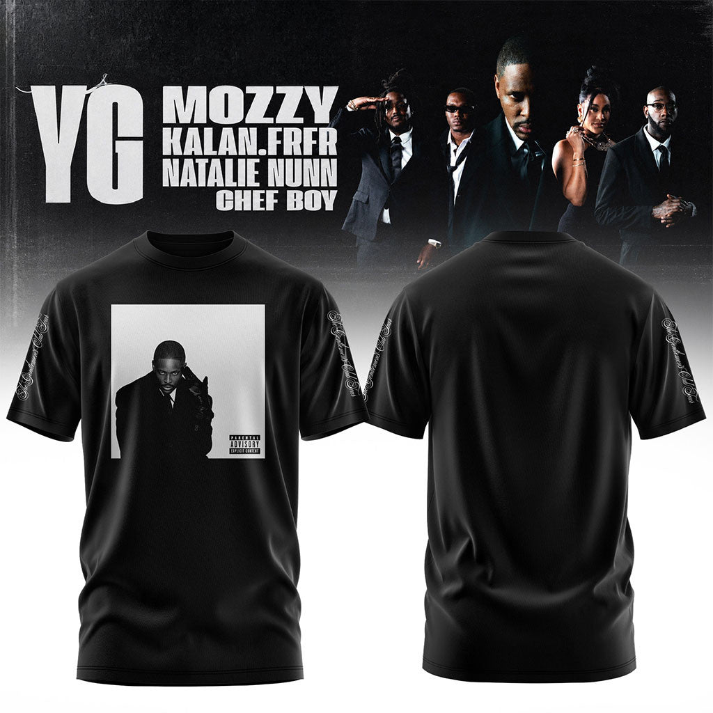 YG The Gentlemen's Club Tour 2026 T-Shirt Black YG Merch Best Gift For Rapper Fans - Merchluma