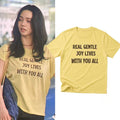 Karina Aespa Real Gentle Joy Lives With You All Shirt Karina Aespa Kpop Merch Gift For Sisters - Merchluma
