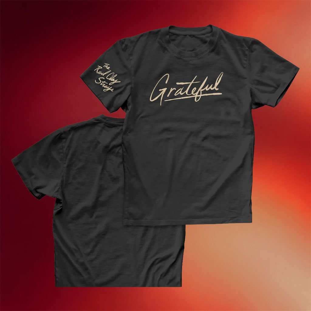 Red Clay Strays Merch 2026 Grateful T-Shirt Black The Red Clay Strays Shirt Best Gift For Fans - Merchluma