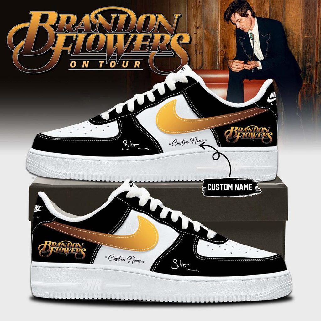 Custom Brandon Flowers Merch 2026 BF On Tour Signature Sneakers Best Gifts For Music Lovers - Merchluma