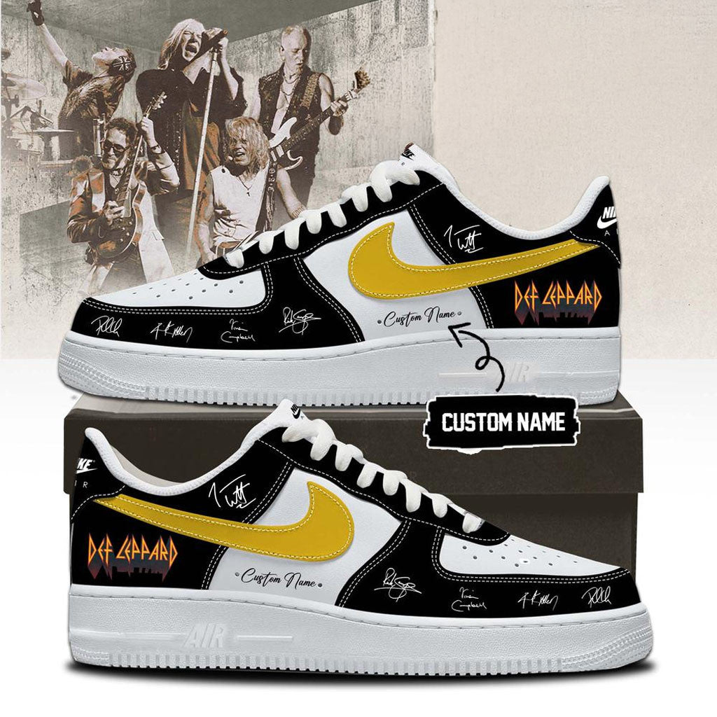 Custom Def Leppard Tour 2026 Signature Sneakers Def Leppard Merch Present For Rock Band Fans - Merchluma