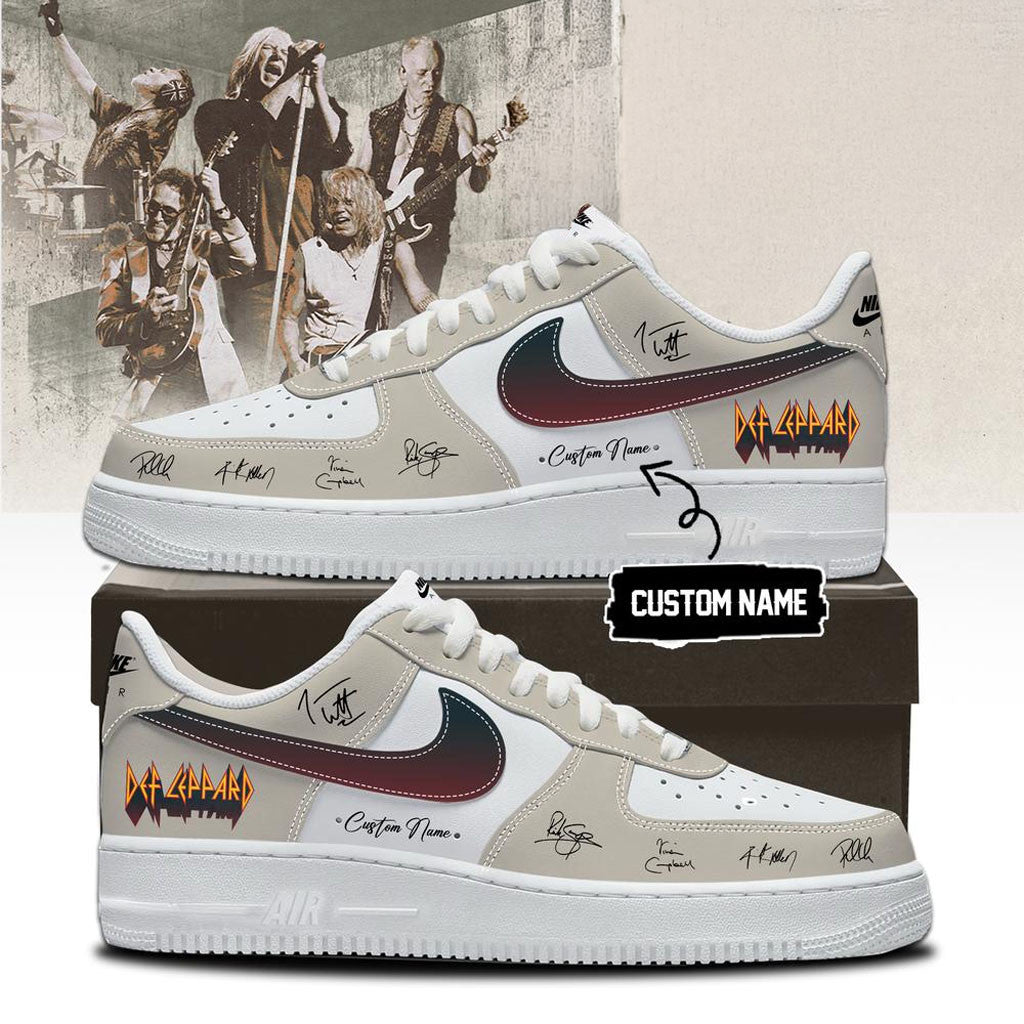 Personalized Def Leppard Live 2026 Tour Signed Sneakers Def Leppard Merch Rock Band Fan Gifts - Merchluma