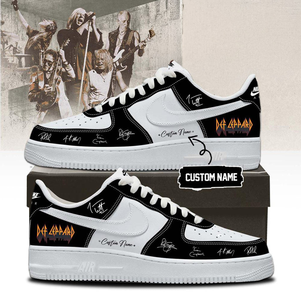 Personalized Def Leppard Tour 2026 Signature Sneakers Def Leppard Band Merch Gift For Rock Fans - Merchluma