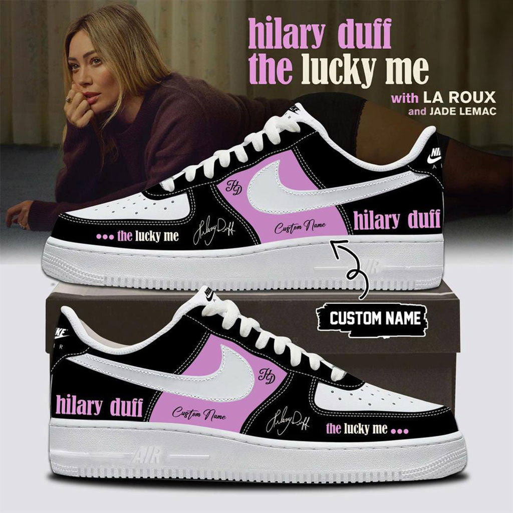 Personalized Hilary Duff The Lucky Me Tour 2026 Signature Shoes Sneakers Hilary Duff Merch - Merchluma