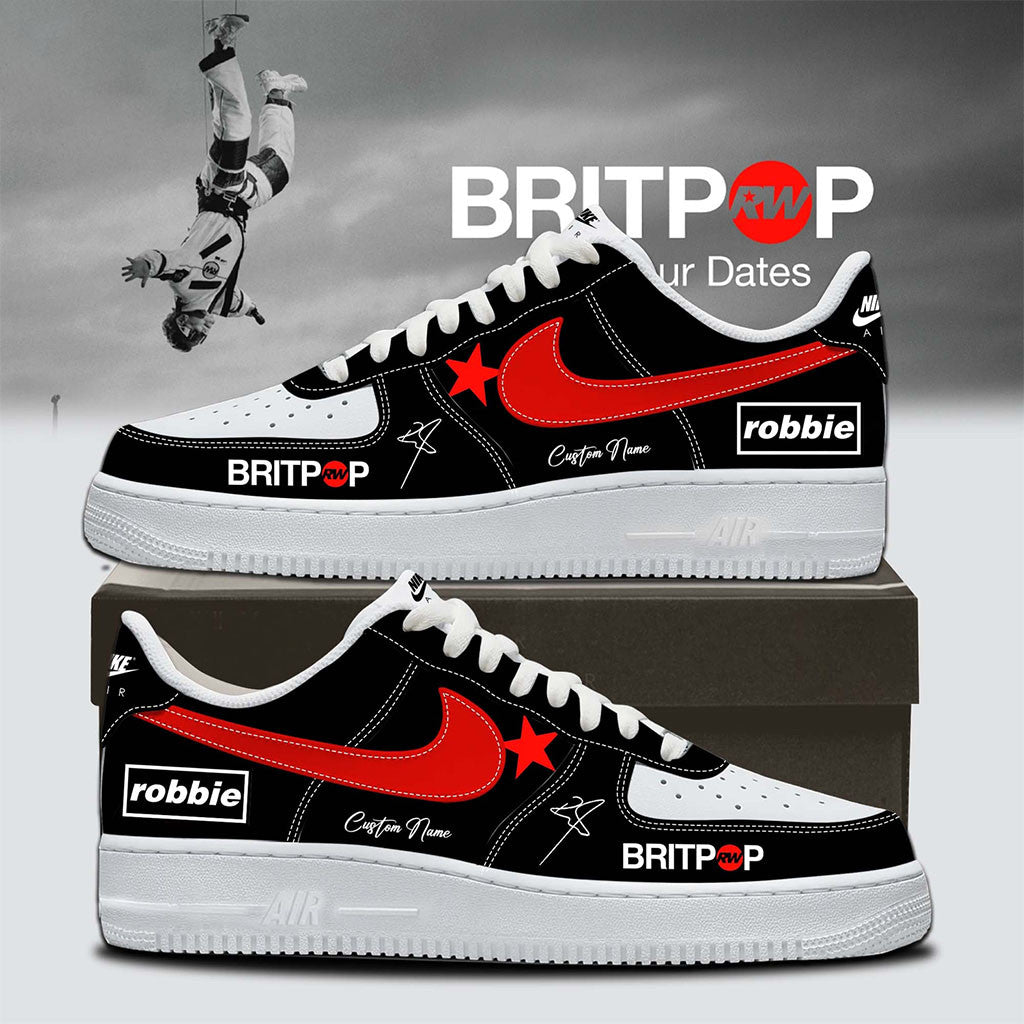 Personalized Robbie Williams Britpop World Tour 2026 Shoes Sneakers Robbie Williams Merch - Merchluma