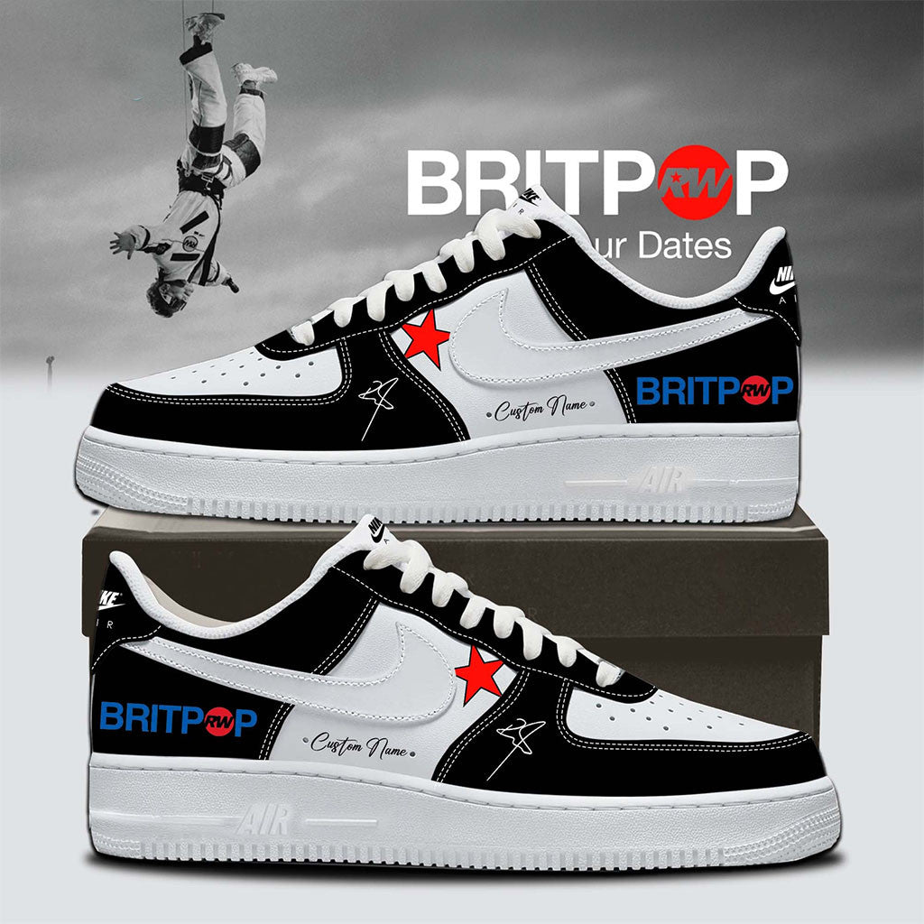 Personalized Robbie Williams Merch Britpop World Tour 2026 Signed Sneakers Present For Fans - Merchluma